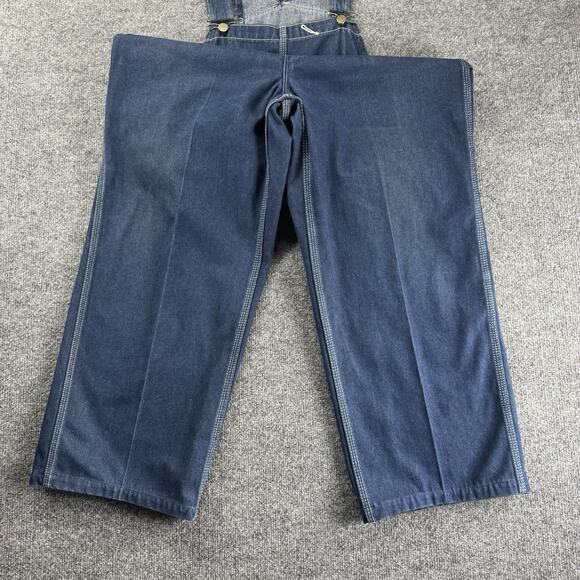 Vintage 90s Sears And Roebucks Denim Jeans Overalls Bibs Carpenter Baggy 36x32 - Picture 2 of 10